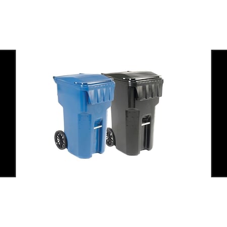 Otto Environmental Systems GEC 153; Mobile Trash Container, 65 Gallon Blue 6954444F-B42